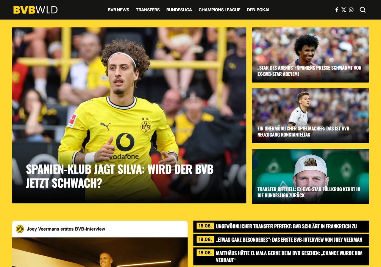 Startseite von bvbwld.de