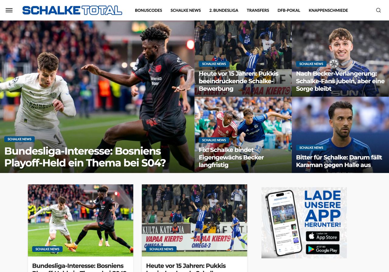 Startseite von schalketotal.de